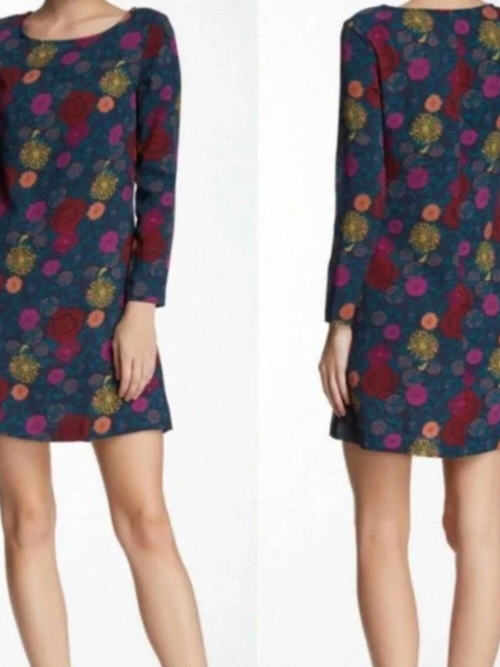 American Apparel Printed Gia Dress Floral Mod Swing Small